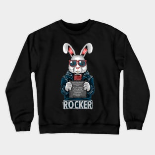 Rabbit Rock n Roller Crewneck Sweatshirt